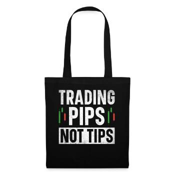 Trading Forex Trader Marché financier - Sac en tissu - noir - Devant