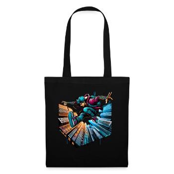 Parkour - Sac en tissu - noir - Devant