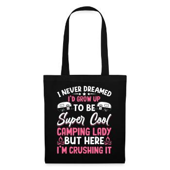 Camping Lady But Here I'm Killing It Camper Women - Stoffbeutel - Schwarz - Vorne