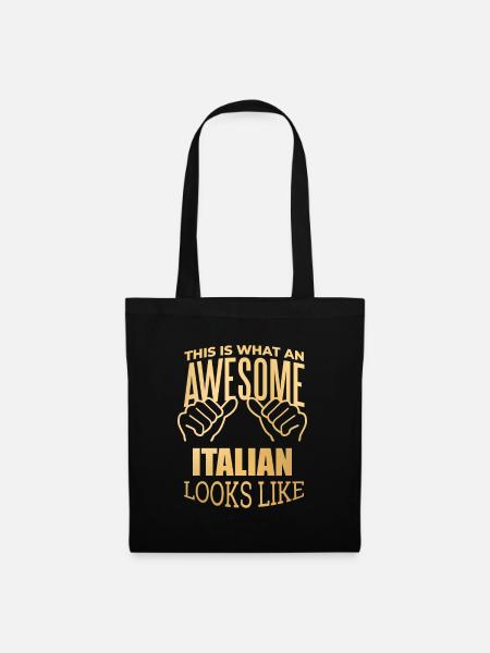 Italien, Italien, Italien - Stoffbeutel - Schwarz
