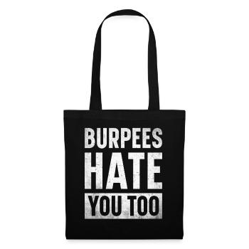 Entraîneur de fitness Haltérophilie GYM Musculation - Sac en tissu - noir - Devant