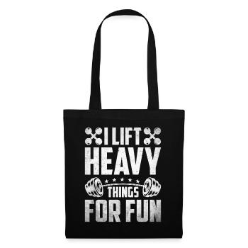 Entraîneur de fitness Haltérophilie GYM Musculation - Sac en tissu - noir - Devant