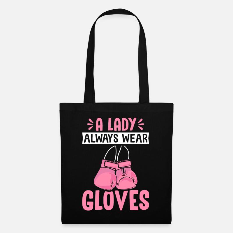 Muay Thai Thai Boxen Boxhandschuhe Lady Wear Hands - Stoffbeutel - Schwarz
