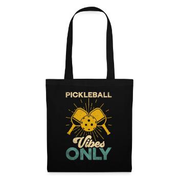 Joueur de Pickelball Pickelball Chauve-souris Pickelball - Sac en tissu - noir - Devant