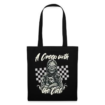 gruseliHalloween: A scary with the cat - Tote Bag - black - Front