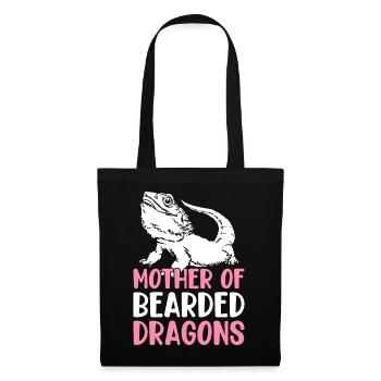 Mother of bearded dragons, lizard lover, mom - Tote Bag - black - Front