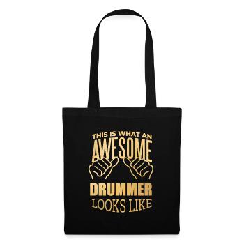 Drummer - Tote Bag - black - Front
