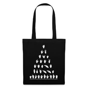Deaf Pride Awareness ASL - Tote Bag - black - Front