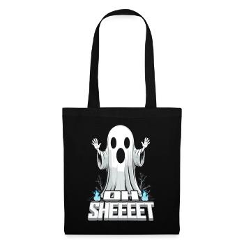 Halloween Oh Sheet Gespenst Lustig - Stoffbeutel - Schwarz - Vorne