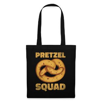 Bretzel Brezeln Bäcker Backwaren - Stoffbeutel - Schwarz - Vorne