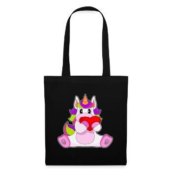 Unicorn Heart - Tote Bag - black - Front