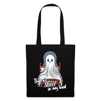 Halloween Sheet In Bed Funny Saying - Tote Bag - black - Front