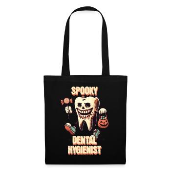 Aventure dentaire effrayante d’Halloween - Sac en tissu - noir - Devant