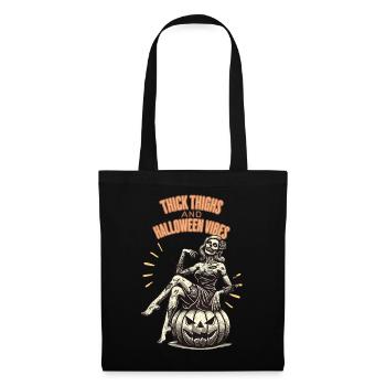 Fun Halloween: Thick Thighs and Vibes - Tote Bag - black - Front
