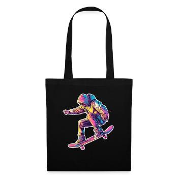 Retro Skateboarder - Tote Bag - black - Front