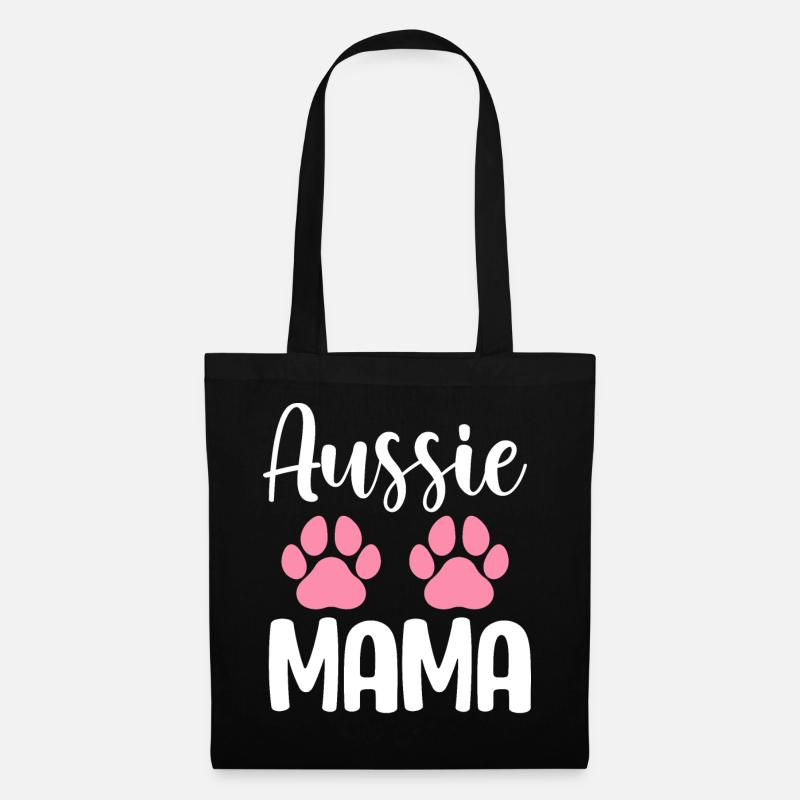 Australian Shepherd Mama Aussie Mama - Stoffbeutel - Schwarz