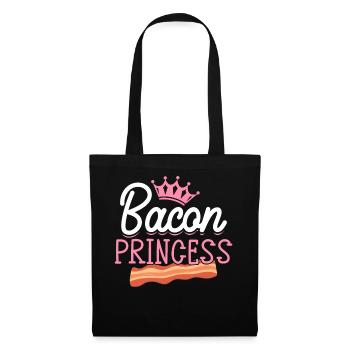 Bacon Princess Bacon Girl - Stoffbeutel - Schwarz - Vorne