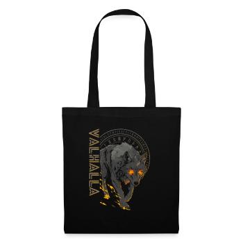 Runen Vegvisir Wolf Nordische Kultur Walhalla - Stoffbeutel - Schwarz - Vorne