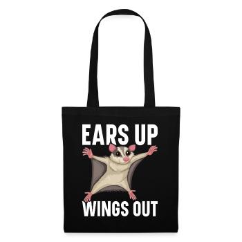 Flying Squirrel Suger Glider Short-headed Glider - Tote Bag - black - Front