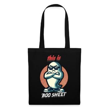 Funny Halloween Boo Sheet Ghost Style - Tote Bag - black - Front