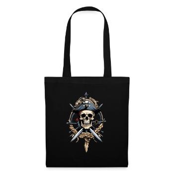 Pirate Flags Skull Jolly Roger Pirate Costume - Tote Bag - black - Front
