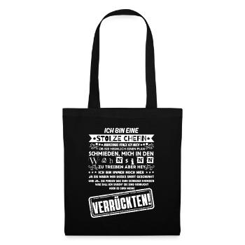 a proud of a troop of crazy - Tote Bag - black - Front