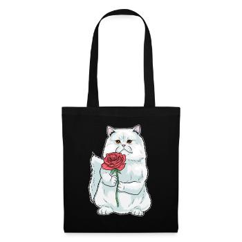 Persian Cat Rose - Tote Bag - black - Front