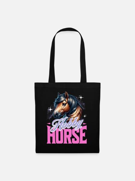 Hobby Horse Steckenpferd - Stoffbeutel - Schwarz