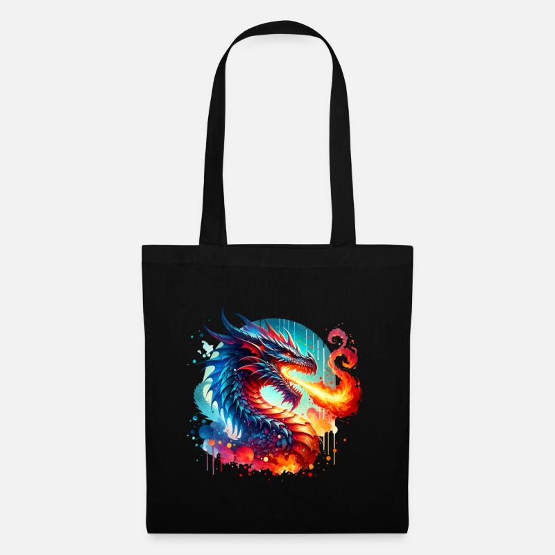Dragon - Tote Bag - black
