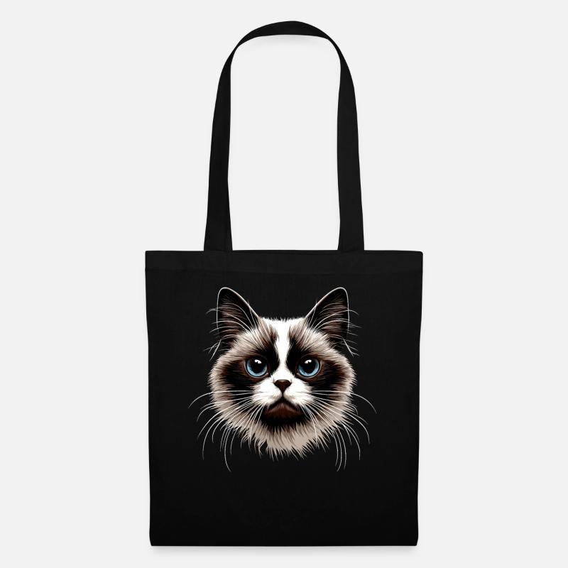 Chat Ragdoll Chat Ragdoll Chat Mignon Chats Ragdoll - Sac en tissu - noir