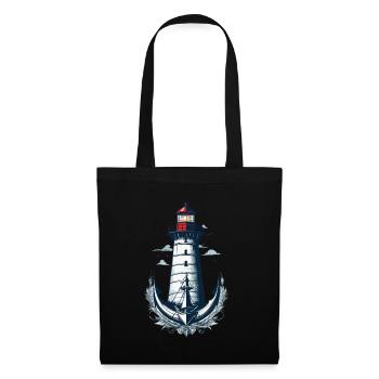 Lighthouse Hobby Fisherman Seafarer Sea Lover - Tote Bag - black - Front