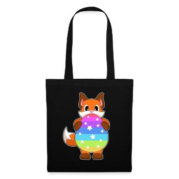 Fox Easter Easter Egg - Tote Bag - black - Front