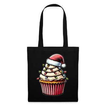 Cupcake Baking Baker Christmas Hat Xmas - Tote Bag - black - Front