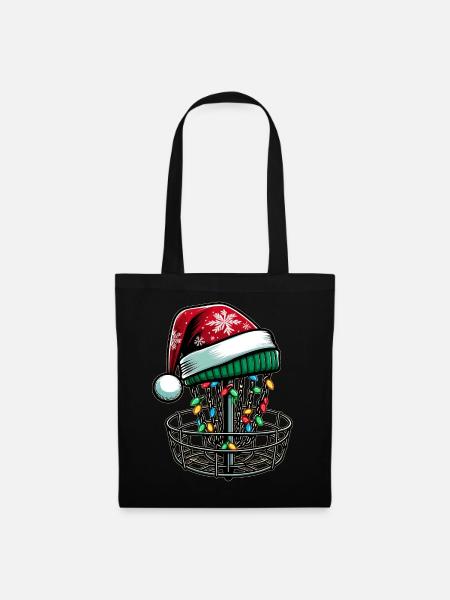 Disc Golf Disc Golfing Disc Golfer Weihnachtsmütze - Stoffbeutel - Schwarz