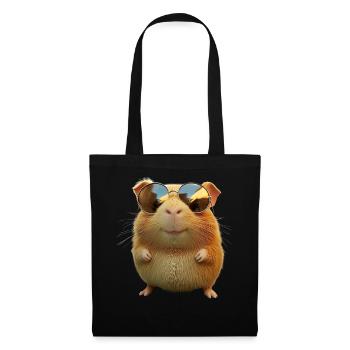 Cochon d’Inde Rongeurs Capybara Rongeur mignon - Sac en tissu - noir - Devant