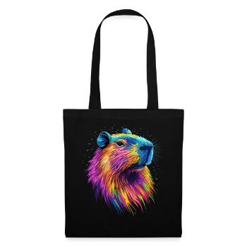 Capybara Be Capy Capybara Drôle Capybara - Sac en tissu - noir - Devant