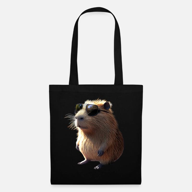 Capybara Be Capy Capybara Drôle Capybara - Sac en tissu - noir
