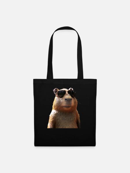 Capybara Be Capy Capybara Drôle Capybara - Sac en tissu - noir