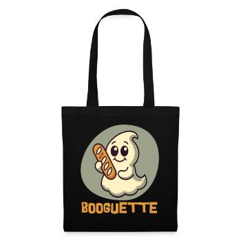 Ghost with Booguette for Baguette Fans - Tote Bag - black - Front