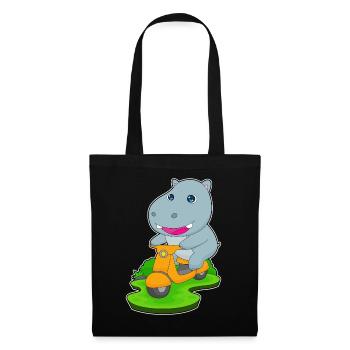 Hippo Scooter - Tote Bag - black - Front