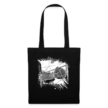 Dessin de volley-ball - Sac en tissu - noir - Devant