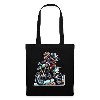 Motocross Women Girls Girl - Tote Bag - black - Front
