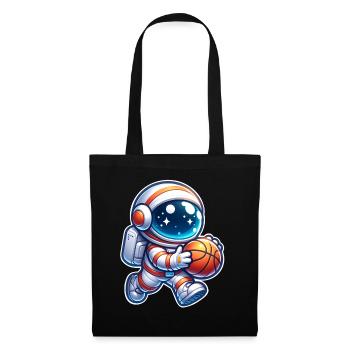 Astronaute de basket-ball - Sac en tissu - noir - Devant
