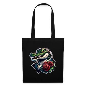 Crocodile - Tote Bag - black - Front
