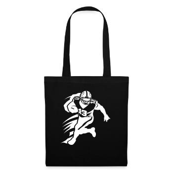 American Footballer - Stoffbeutel - Schwarz - Vorne