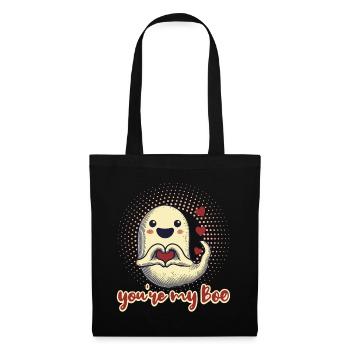 Tu es mon amour fantôme - Sac en tissu - noir - Devant