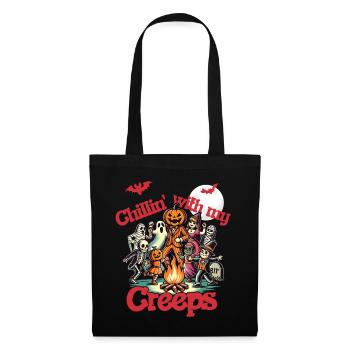 Halloween Fun with Chillin' Creeps - Tote Bag - black - Front