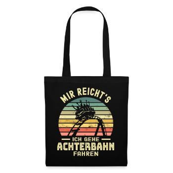 Achterbahn - Stoffbeutel - Schwarz - Vorne