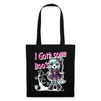 Halloween Goth Girl J’ai des fantômes - Sac en tissu - noir - Devant
