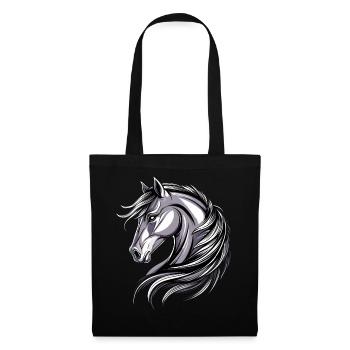 Pony Riding Pony Foal Rider Ponies Riding Pony Farm - Tote Bag - black - Front